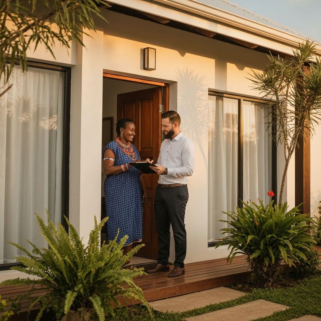 VeriStay team verifying a property